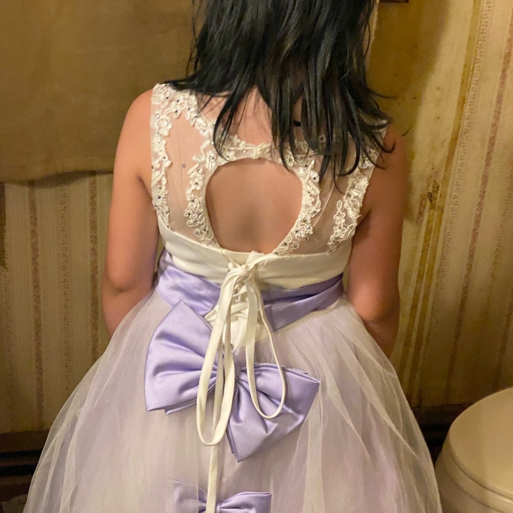 Kids purple dress